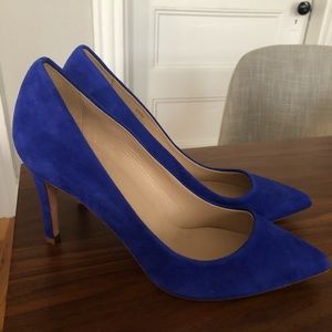 J. Crew Everly suede pumps royal blue size 7